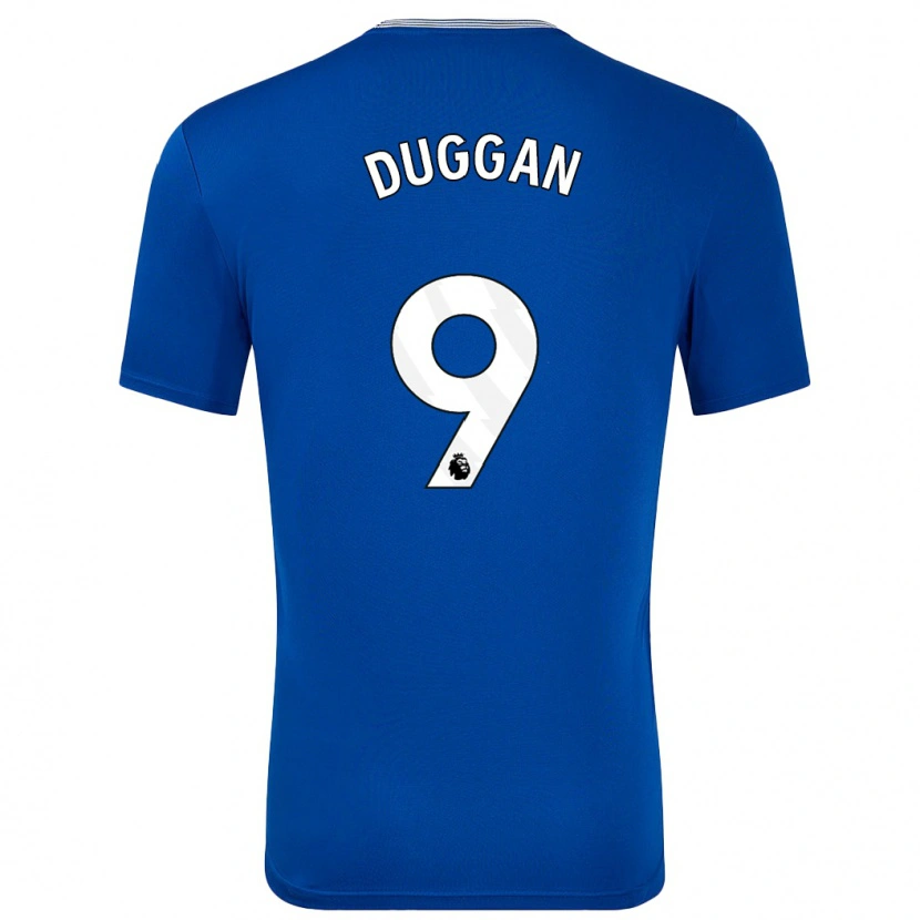Danxen Mann Toni Duggan #9 Blå Med Hjemmetrøye Drakt Trøye 2024/25 Skjorter T-Skjorte