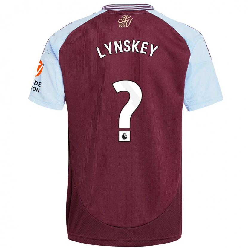 Danxen Mann Alfie Lynskey #0 Burgund Himmelblå Hjemmetrøye Drakt Trøye 2024/25 Skjorter T-Skjorte