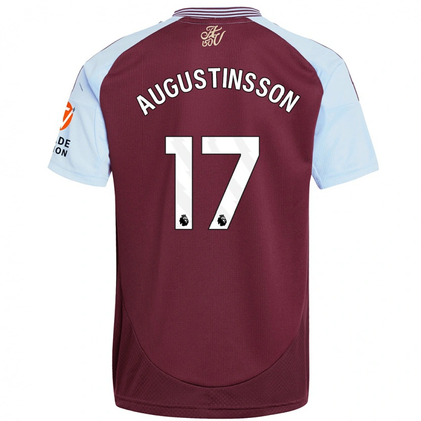 Danxen Mann Ludwig Augustinsson #17 Burgund Himmelblå Hjemmetrøye Drakt Trøye 2024/25 Skjorter T-Skjorte