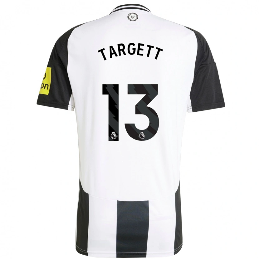 Danxen Mann Matt Targett #13 Hvit Svart Hjemmetrøye Drakt Trøye 2024/25 Skjorter T-Skjorte