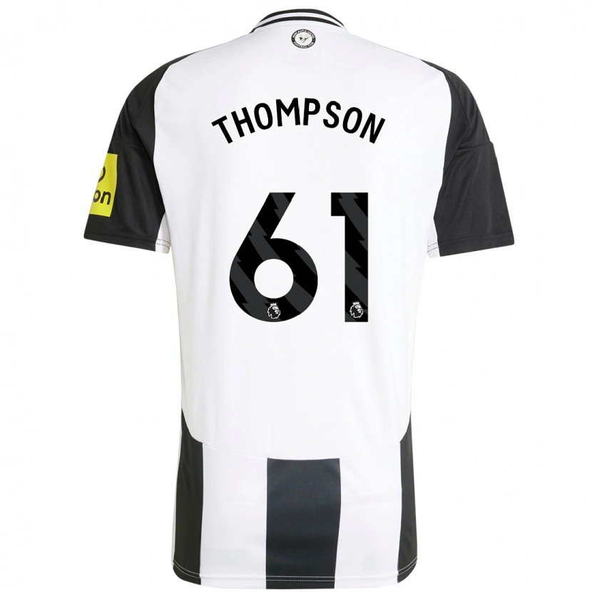 Danxen Mann Max Thompson #61 Hvit Svart Hjemmetrøye Drakt Trøye 2024/25 Skjorter T-Skjorte