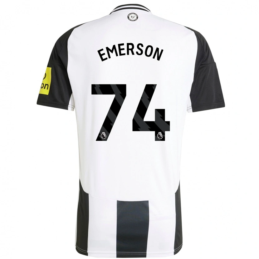 Danxen Mann Johnny Emerson #74 Hvit Svart Hjemmetrøye Drakt Trøye 2024/25 Skjorter T-Skjorte