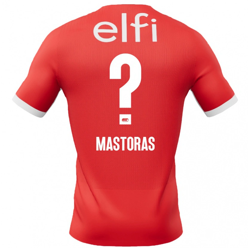 Danxen Mann Enoch Mastoras #0 Rød Hvit Hjemmetrøye Drakt Trøye 2024/25 Skjorter T-Skjorte