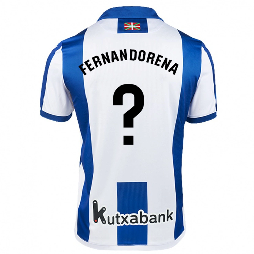 Danxen Mann Alex Fernandorena #0 Hvit Blå Hjemmetrøye Drakt Trøye 2024/25 Skjorter T-Skjorte