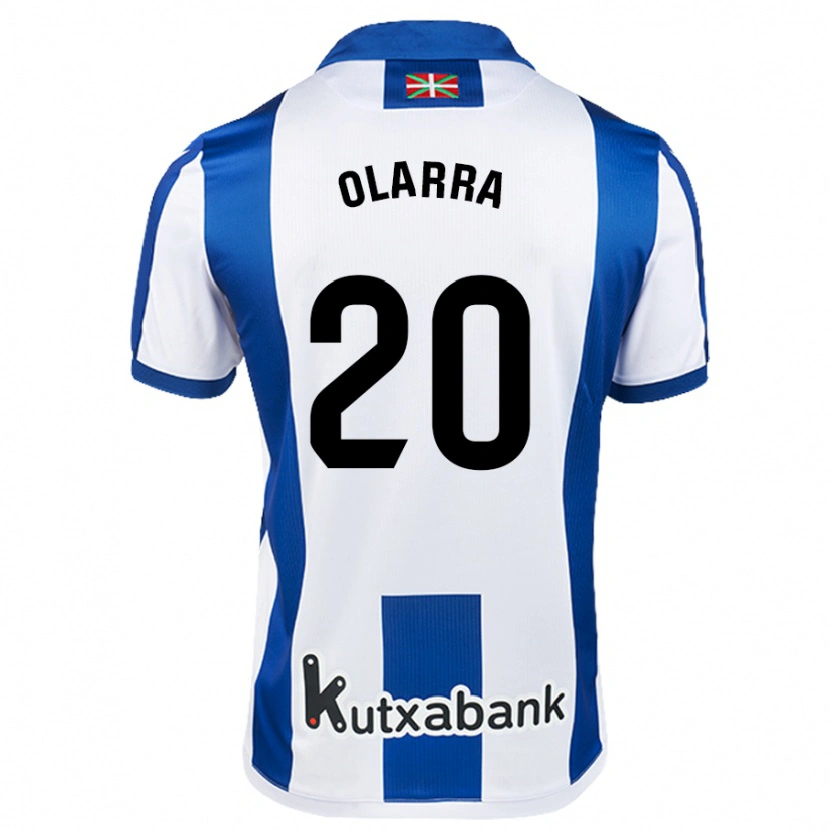 Danxen Mann Aimar Olarra #20 Hvit Blå Hjemmetrøye Drakt Trøye 2024/25 Skjorter T-Skjorte