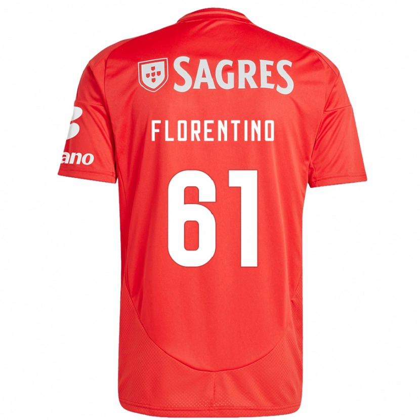 Danxen Mann Florentino #61 Rød Hvit Hjemmetrøye Drakt Trøye 2024/25 Skjorter T-Skjorte