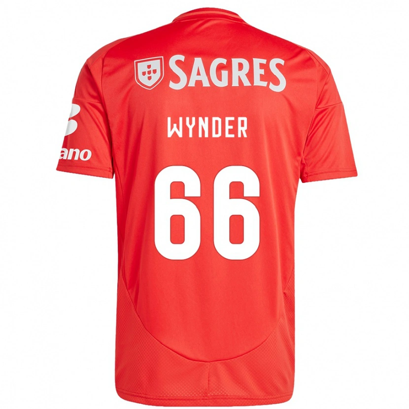 Danxen Mann Joshua Wynder #66 Rød Hvit Hjemmetrøye Drakt Trøye 2024/25 Skjorter T-Skjorte