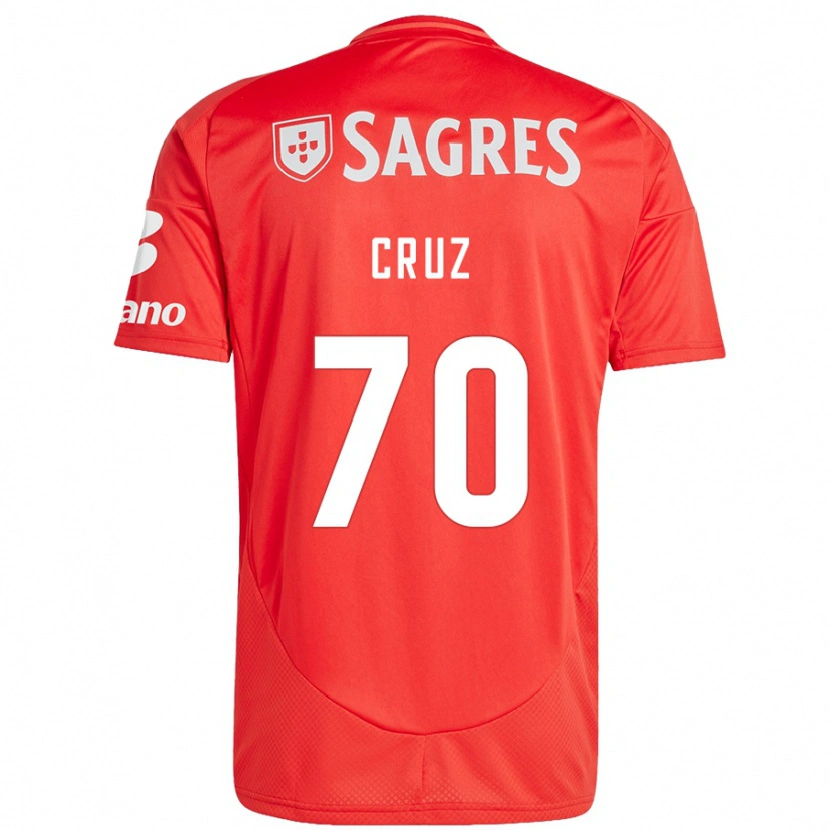 Danxen Mann Filipe Cruz #70 Rød Hvit Hjemmetrøye Drakt Trøye 2024/25 Skjorter T-Skjorte