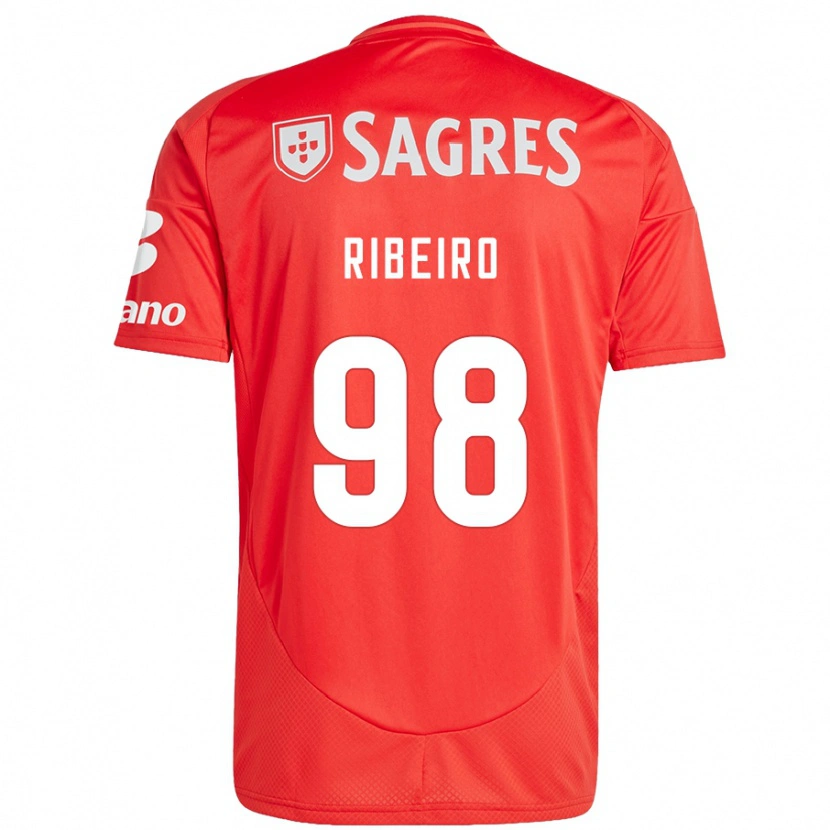 Danxen Mann Ricardo Ribeiro #98 Rød Hvit Hjemmetrøye Drakt Trøye 2024/25 Skjorter T-Skjorte