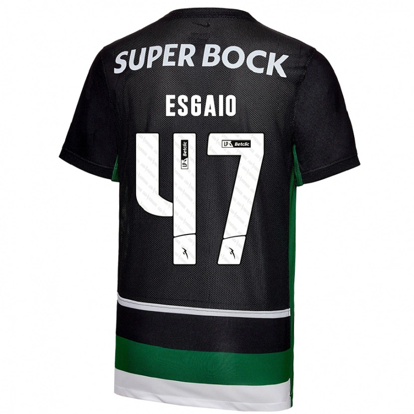 Danxen Mann Ricardo Esgaio #47 Svart Hvit Grønn Hjemmetrøye Drakt Trøye 2024/25 Skjorter T-Skjorte