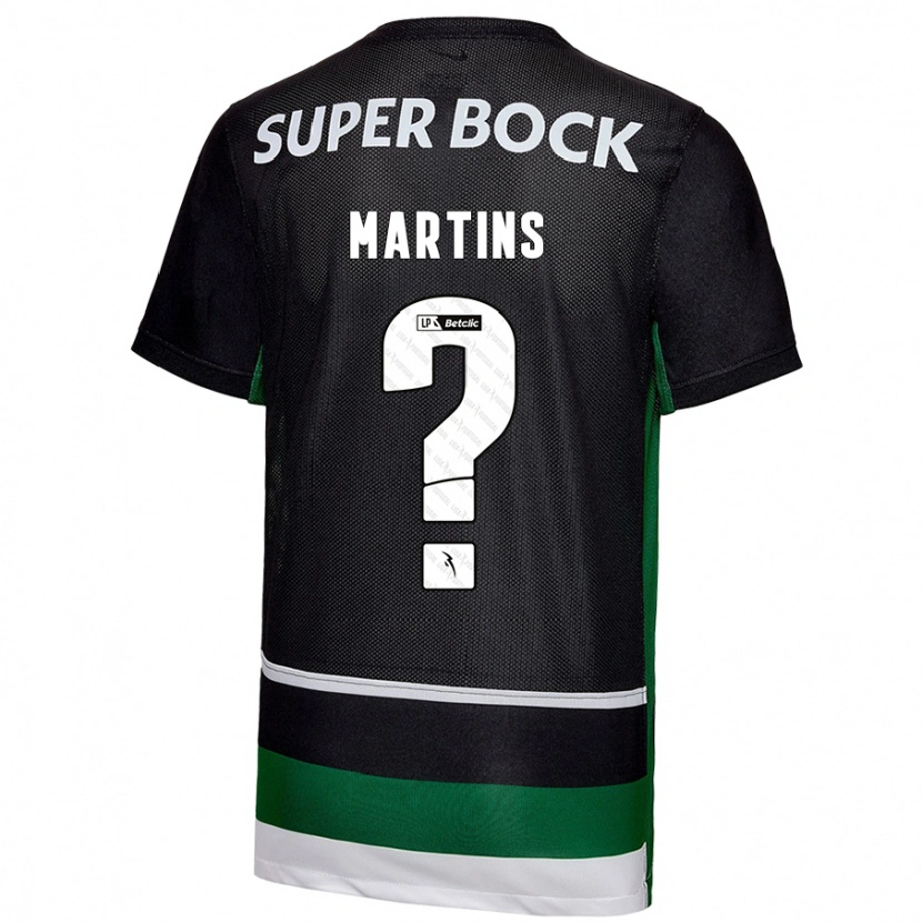 Danxen Mann Diogo Martins #0 Svart Hvit Grønn Hjemmetrøye Drakt Trøye 2024/25 Skjorter T-Skjorte