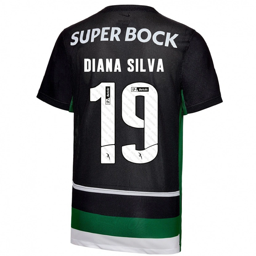 Danxen Mann Diana Micaela Abreu De Sousa E Silva #19 Svart Hvit Grønn Hjemmetrøye Drakt Trøye 2024/25 Skjorter T-Skjorte