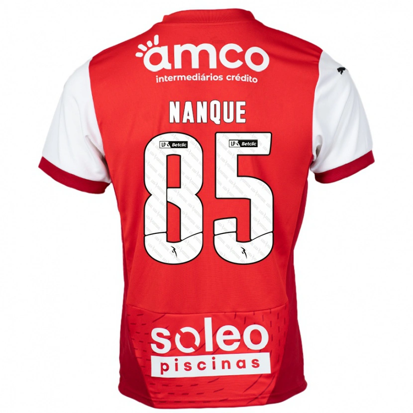Danxen Mann Edgar Nanque #85 Rød Hvit Hjemmetrøye Drakt Trøye 2024/25 Skjorter T-Skjorte