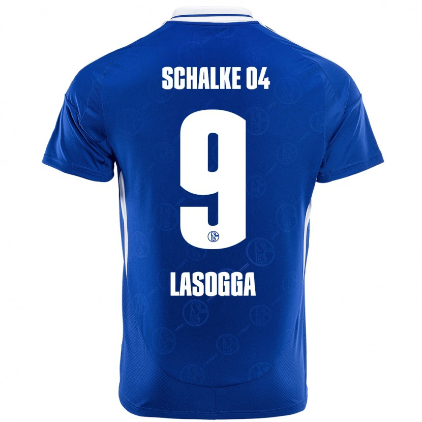 Danxen Mann Pierre-Michel Lasogga #9 Kongeblått Hjemmetrøye Drakt Trøye 2024/25 Skjorter T-Skjorte