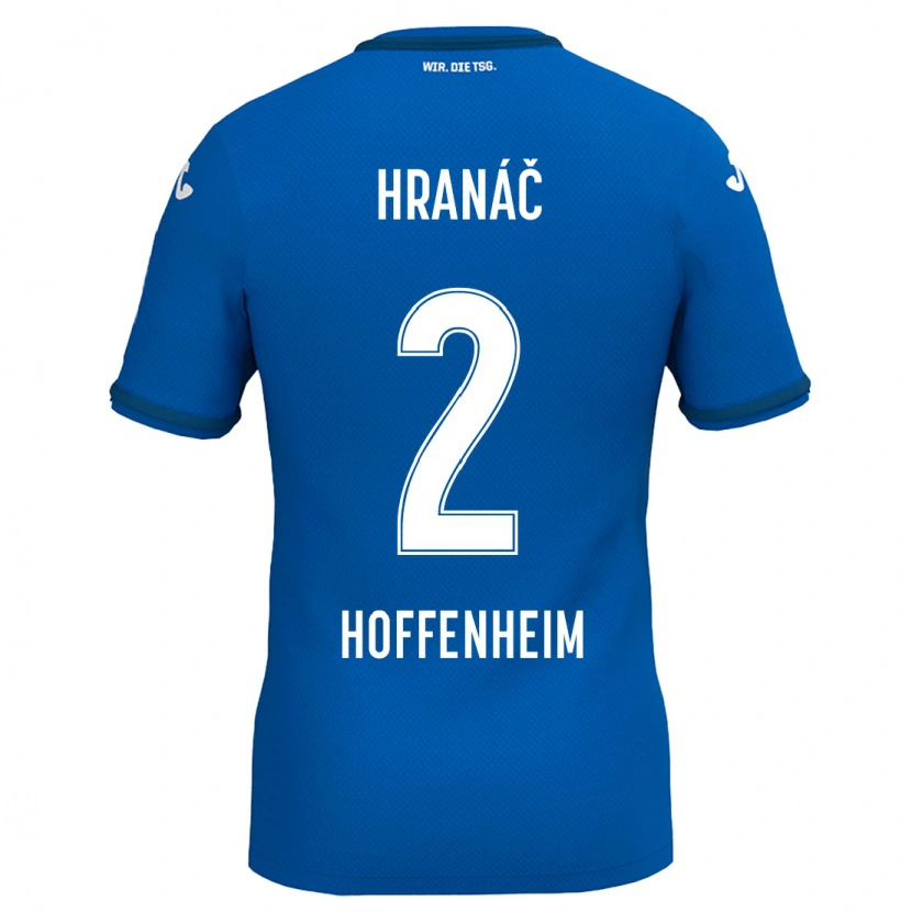 Danxen Mann Robin Hranac #2 Kongeblå Hjemmetrøye Drakt Trøye 2024/25 Skjorter T-Skjorte