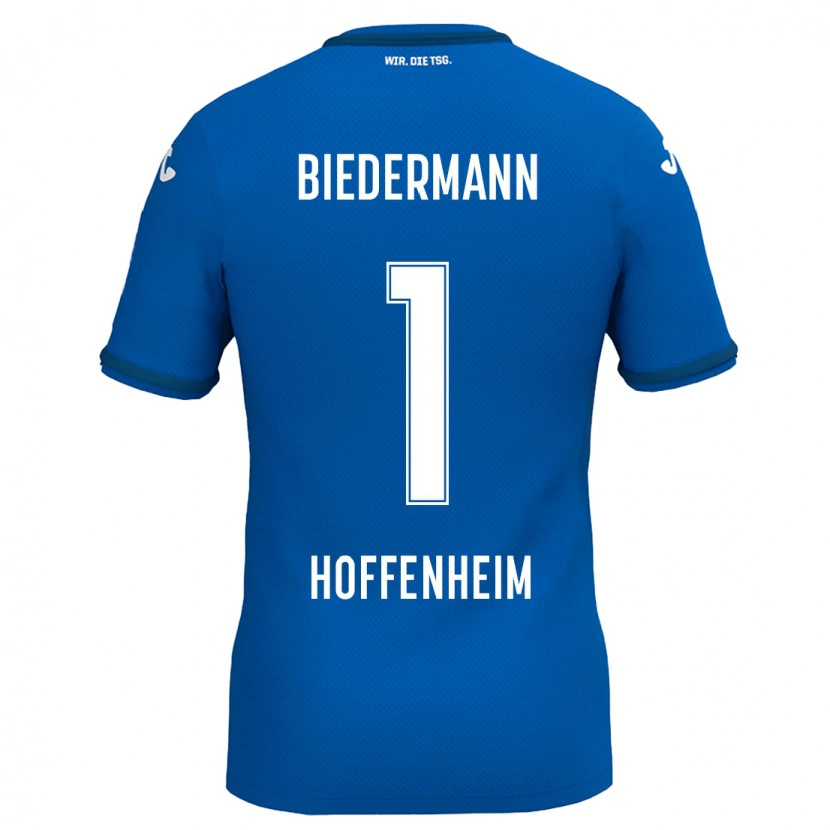 Danxen Mann Nico Biedermann #1 Kongeblå Hjemmetrøye Drakt Trøye 2024/25 Skjorter T-Skjorte