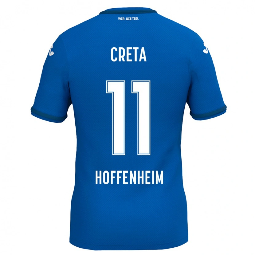 Danxen Mann David Creța #11 Kongeblå Hjemmetrøye Drakt Trøye 2024/25 Skjorter T-Skjorte