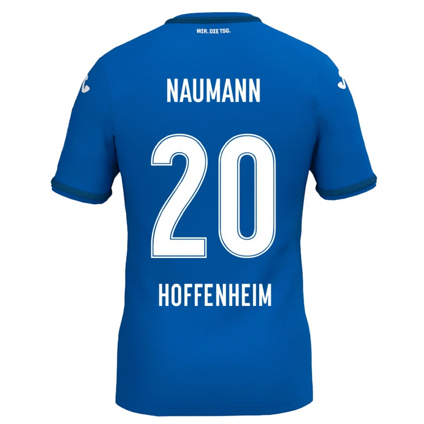 Danxen Mann Maxim Naumann #20 Kongeblå Hjemmetrøye Drakt Trøye 2024/25 Skjorter T-Skjorte