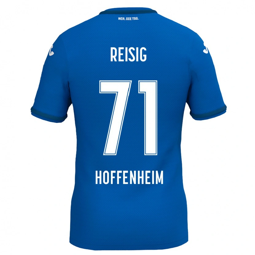 Danxen Mann Ruben Reisig #71 Kongeblå Hjemmetrøye Drakt Trøye 2024/25 Skjorter T-Skjorte