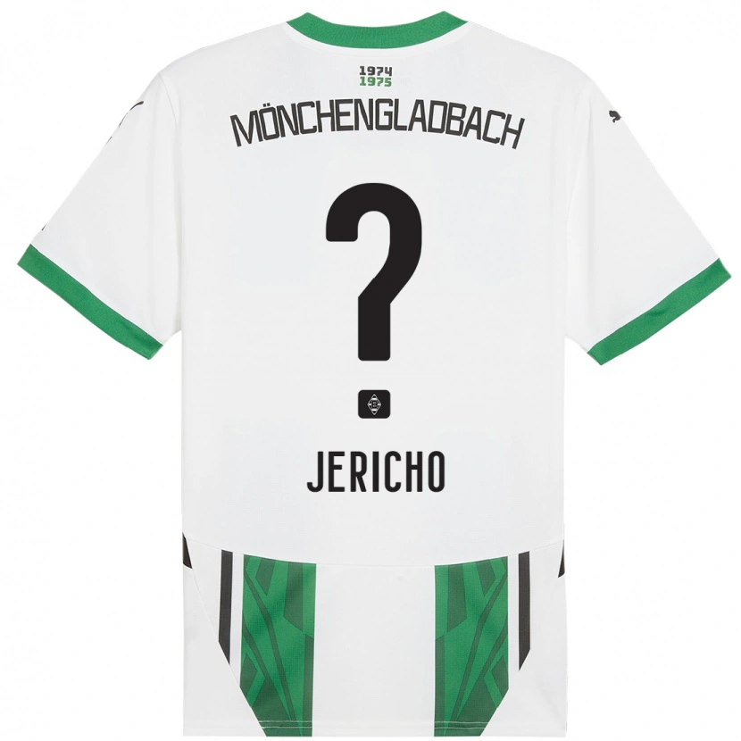 Danxen Mann Aidan Jericho #0 Hvit Grønn Hjemmetrøye Drakt Trøye 2024/25 Skjorter T-Skjorte