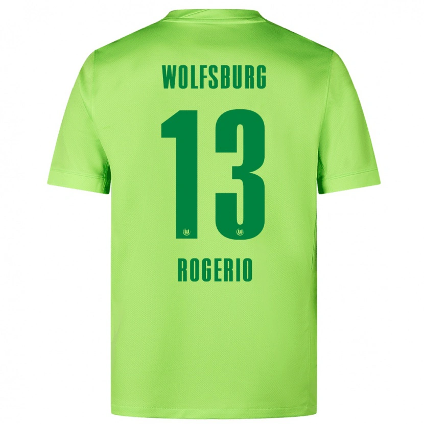 Danxen Mann Rogério #13 Fluorescerende Grønn Hjemmetrøye Drakt Trøye 2024/25 Skjorter T-Skjorte