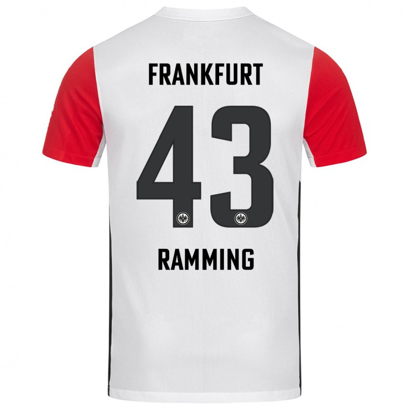 Danxen Mann Nils Ramming #43 Hvit Rød Hjemmetrøye Drakt Trøye 2024/25 Skjorter T-Skjorte