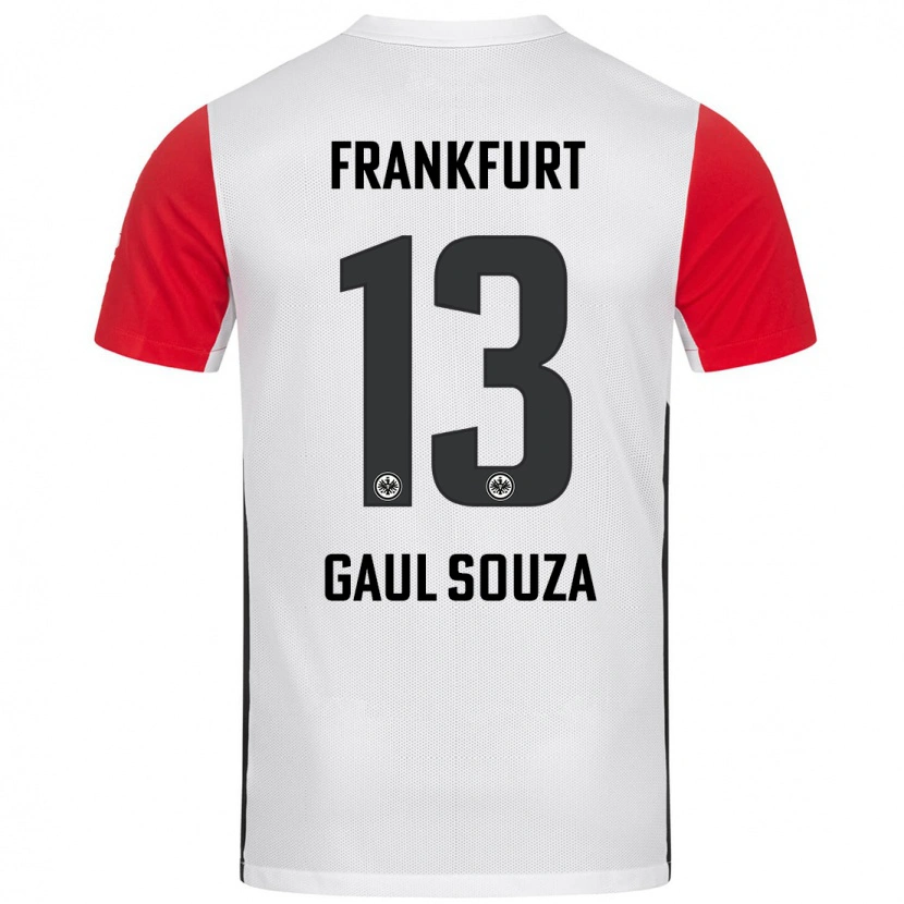 Danxen Mann Alessandro Gaul Souza #13 Hvit Rød Hjemmetrøye Drakt Trøye 2024/25 Skjorter T-Skjorte