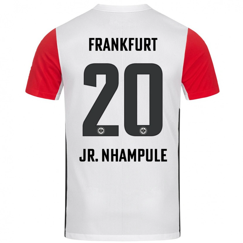 Danxen Mann Antonio Junior Nhampule #20 Hvit Rød Hjemmetrøye Drakt Trøye 2024/25 Skjorter T-Skjorte