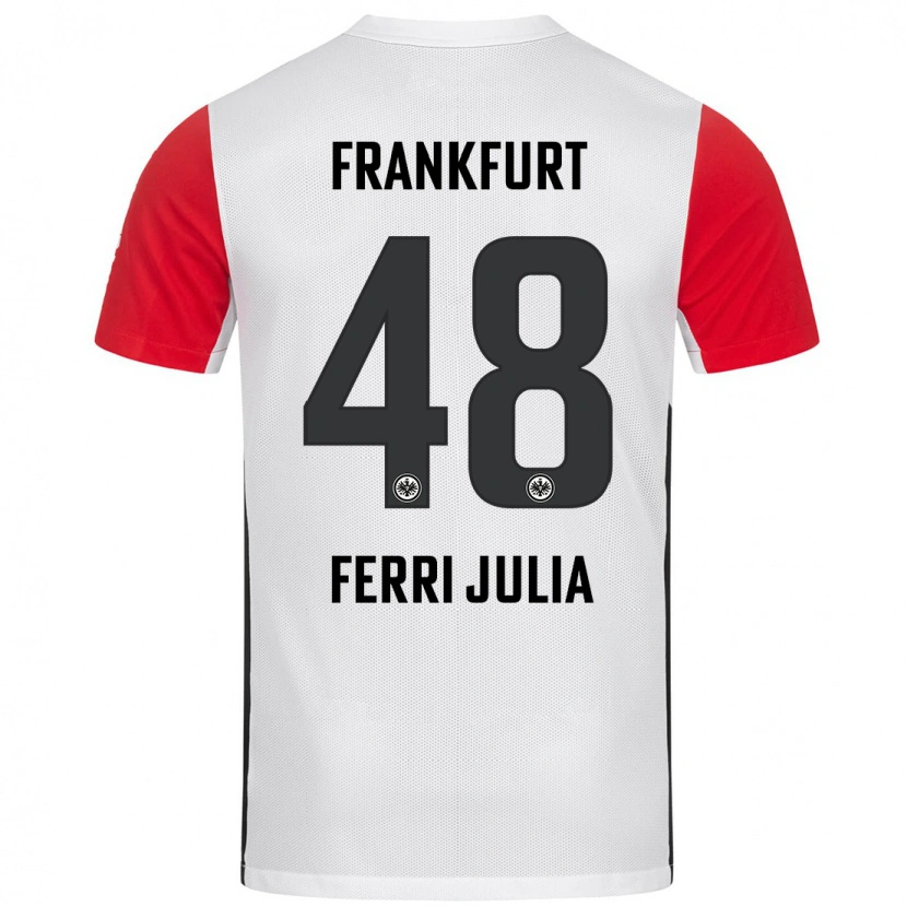 Danxen Mann Nacho Ferri #48 Hvit Rød Hjemmetrøye Drakt Trøye 2024/25 Skjorter T-Skjorte