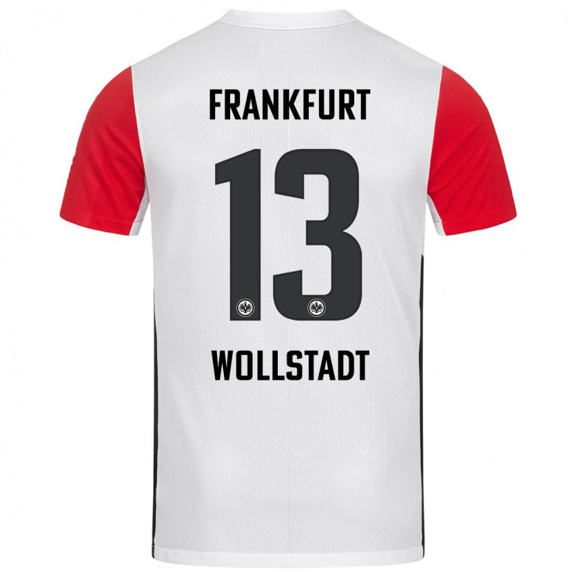Danxen Mann Fabio Wollstadt #13 Hvit Rød Hjemmetrøye Drakt Trøye 2024/25 Skjorter T-Skjorte