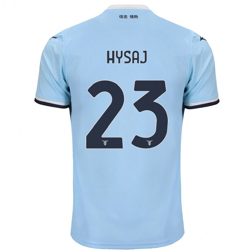 Danxen Mann Elseid Hysaj #23 Blå Hjemmetrøye Drakt Trøye 2024/25 Skjorter T-Skjorte
