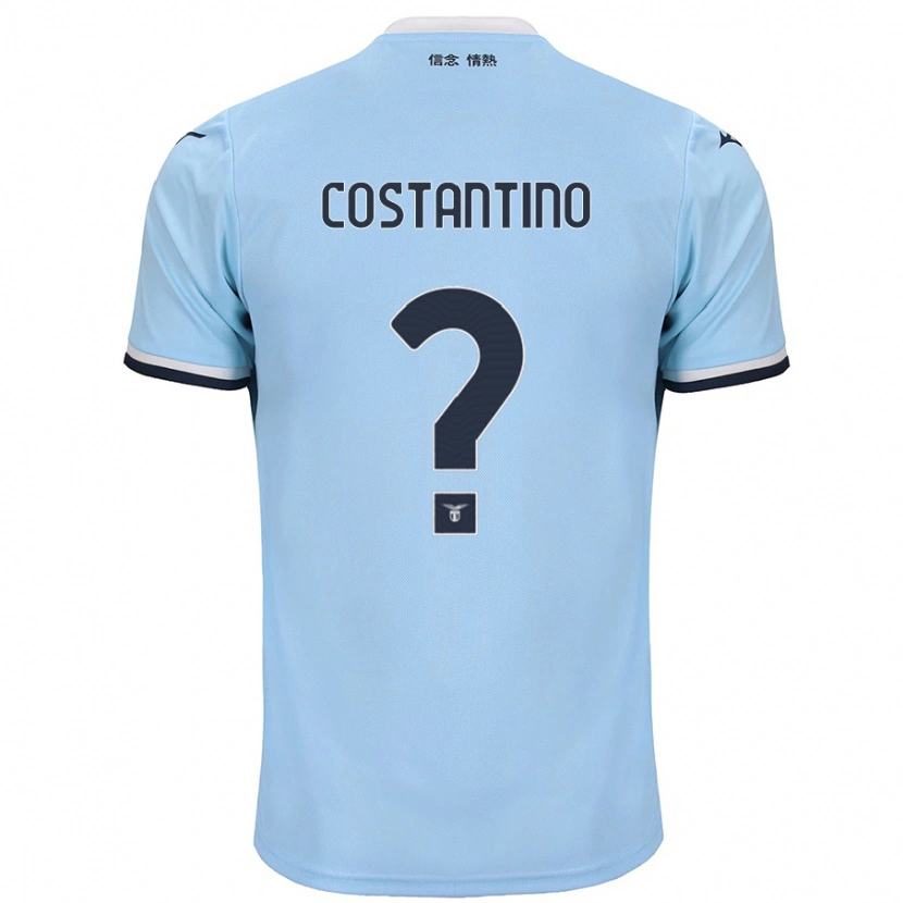 Danxen Mann Davide Costantino #0 Blå Hjemmetrøye Drakt Trøye 2024/25 Skjorter T-Skjorte