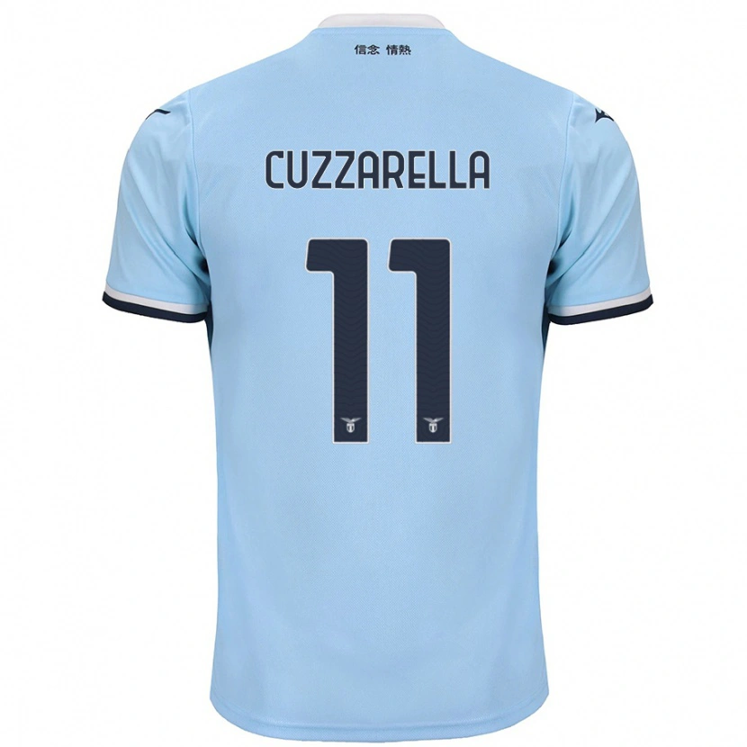 Danxen Mann Cristian Cuzzarella #11 Blå Hjemmetrøye Drakt Trøye 2024/25 Skjorter T-Skjorte