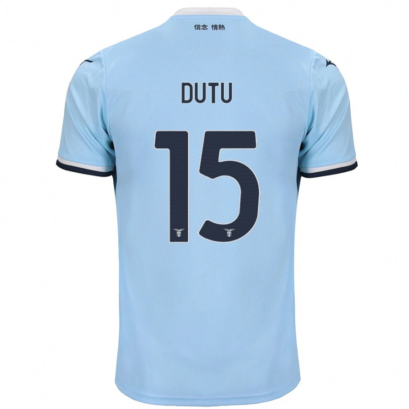 Danxen Mann Matteo Dutu #15 Blå Hjemmetrøye Drakt Trøye 2024/25 Skjorter T-Skjorte