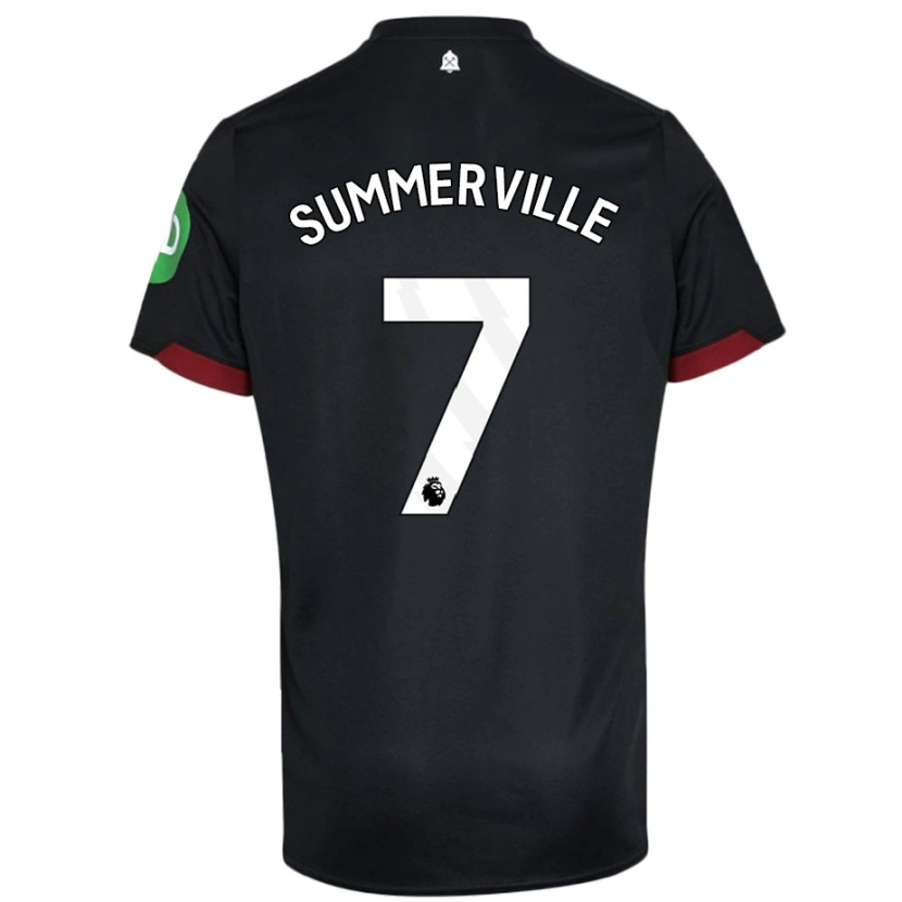 Danxen Mann Crysencio Summerville #7 Svart Hvit Bortetrøye Drakt Trøye 2024/25 Skjorter T-Skjorte