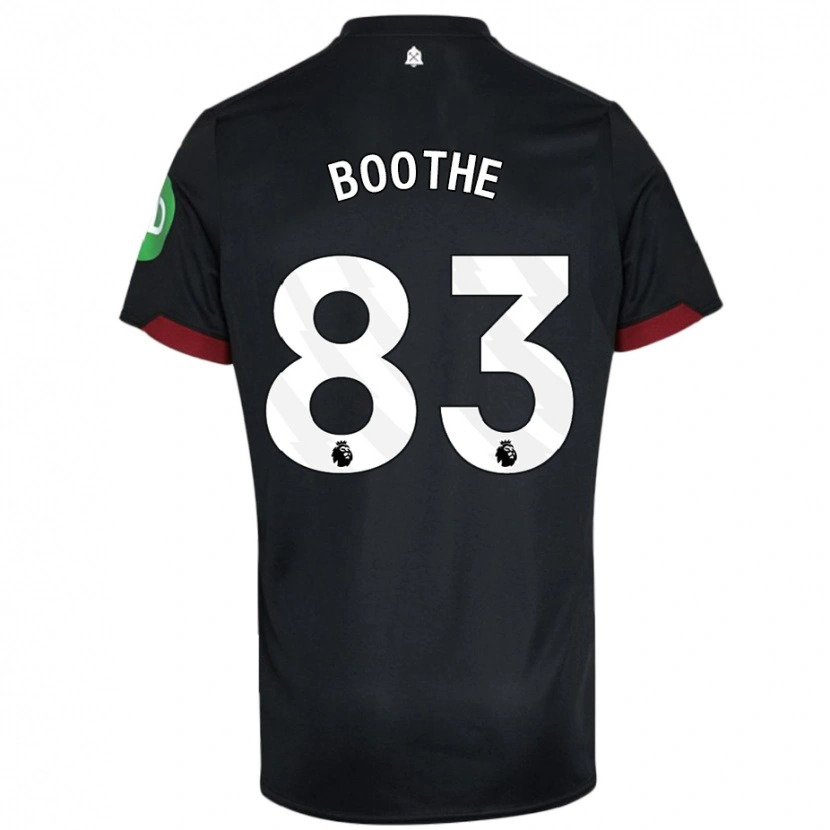 Danxen Mann Sebastian Boothe #83 Svart Hvit Bortetrøye Drakt Trøye 2024/25 Skjorter T-Skjorte
