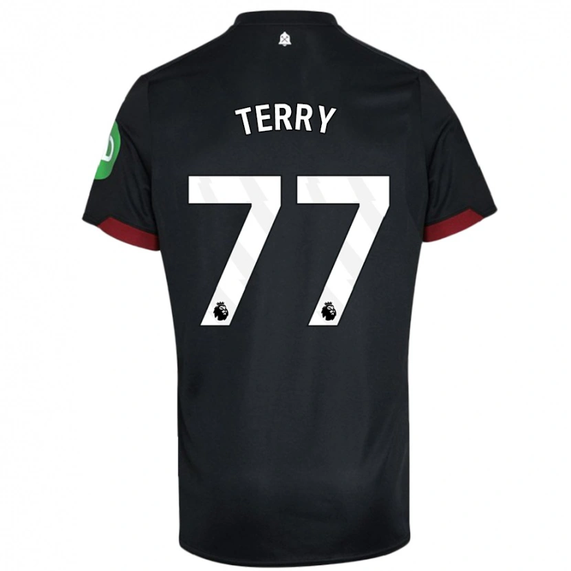 Danxen Mann Mason Terry #77 Svart Hvit Bortetrøye Drakt Trøye 2024/25 Skjorter T-Skjorte