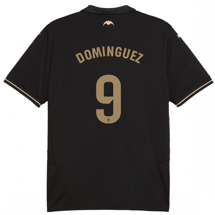 Danxen Mann Mario Dominguez #9 Svart Bortetrøye Drakt Trøye 2024/25 Skjorter T-Skjorte