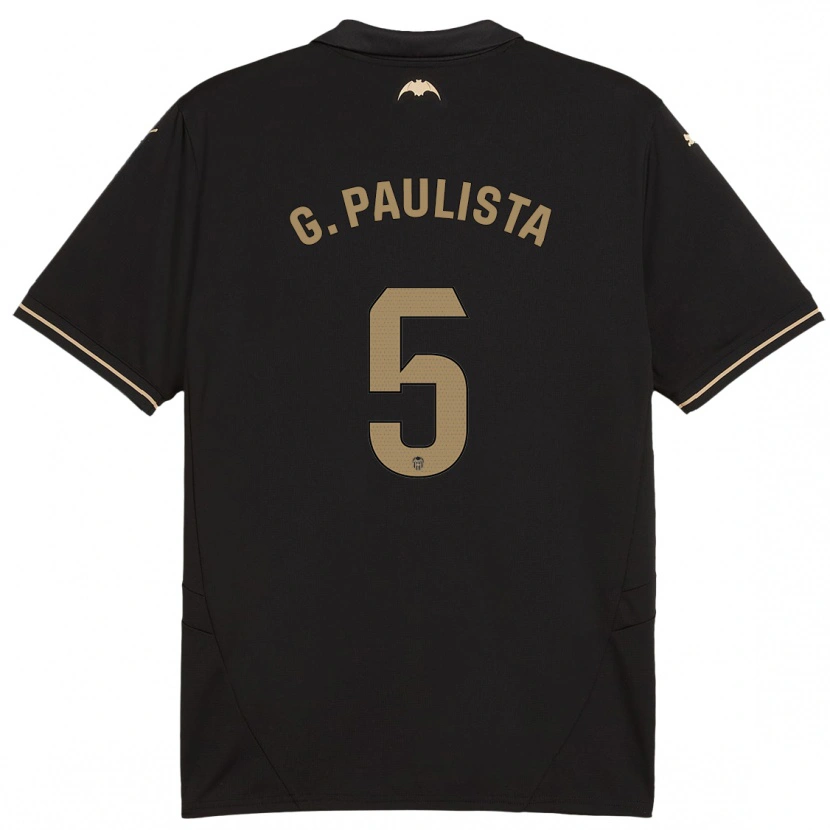 Danxen Mann Gabriel Paulista #5 Svart Bortetrøye Drakt Trøye 2024/25 Skjorter T-Skjorte