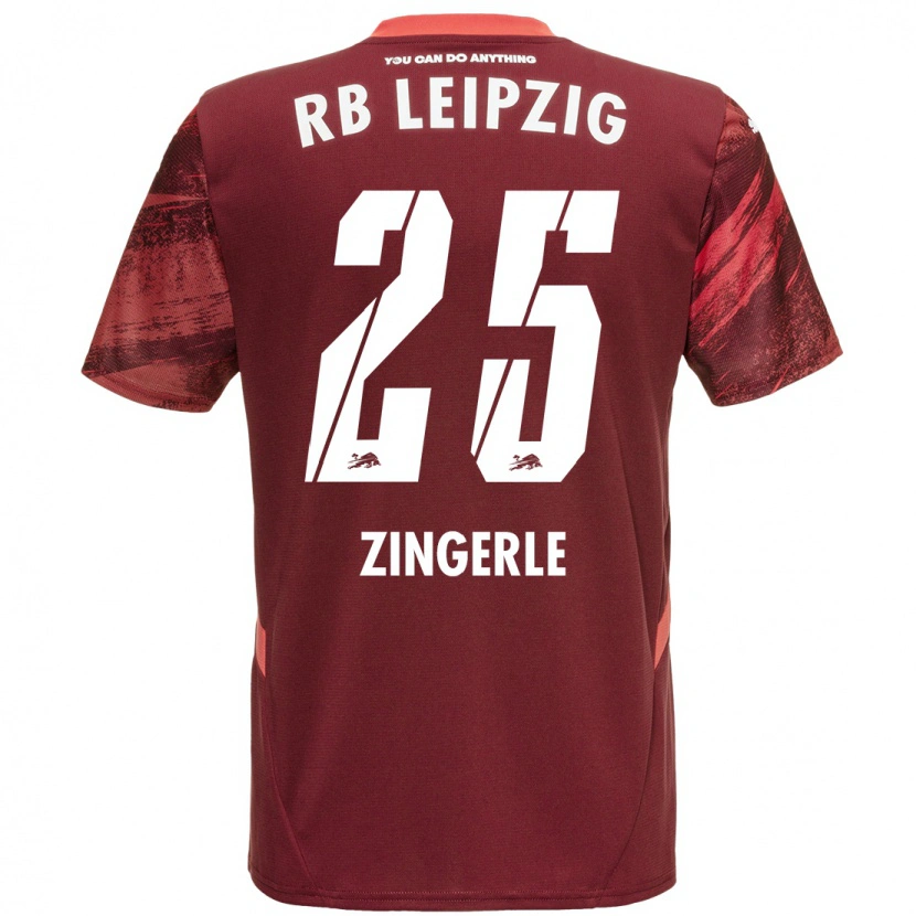 Danxen Mann Leopold Zingerle #25 Burgund Bortetrøye Drakt Trøye 2024/25 Skjorter T-Skjorte