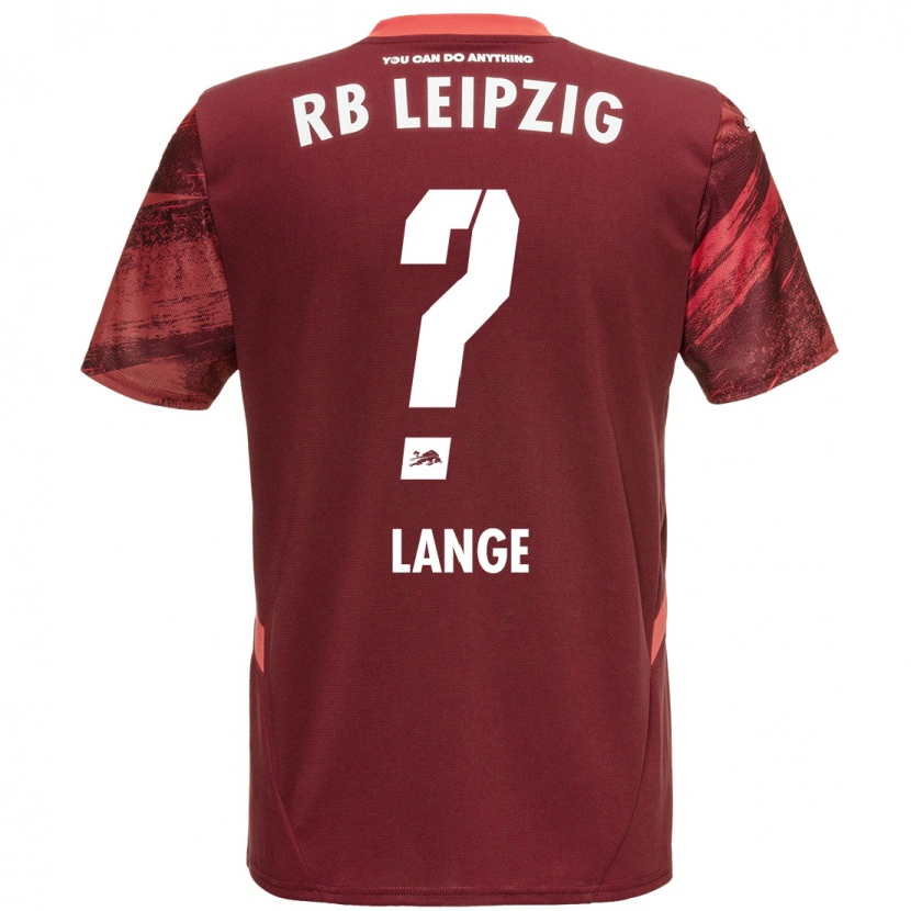 Danxen Mann Oskar Lange #0 Burgund Bortetrøye Drakt Trøye 2024/25 Skjorter T-Skjorte