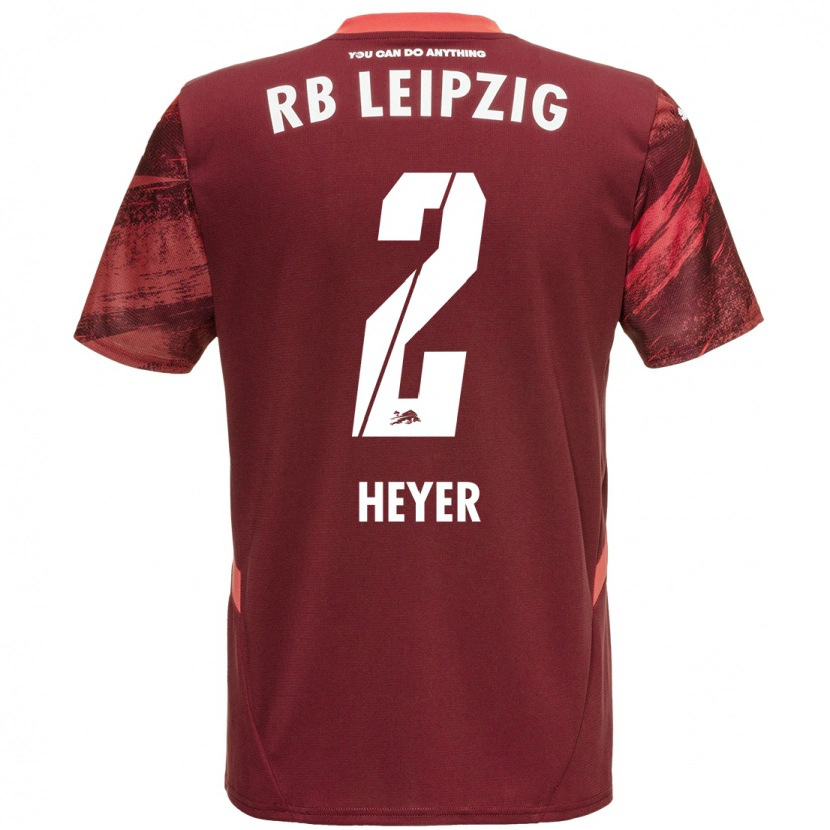 Danxen Mann Friedrich Heyer #2 Burgund Bortetrøye Drakt Trøye 2024/25 Skjorter T-Skjorte