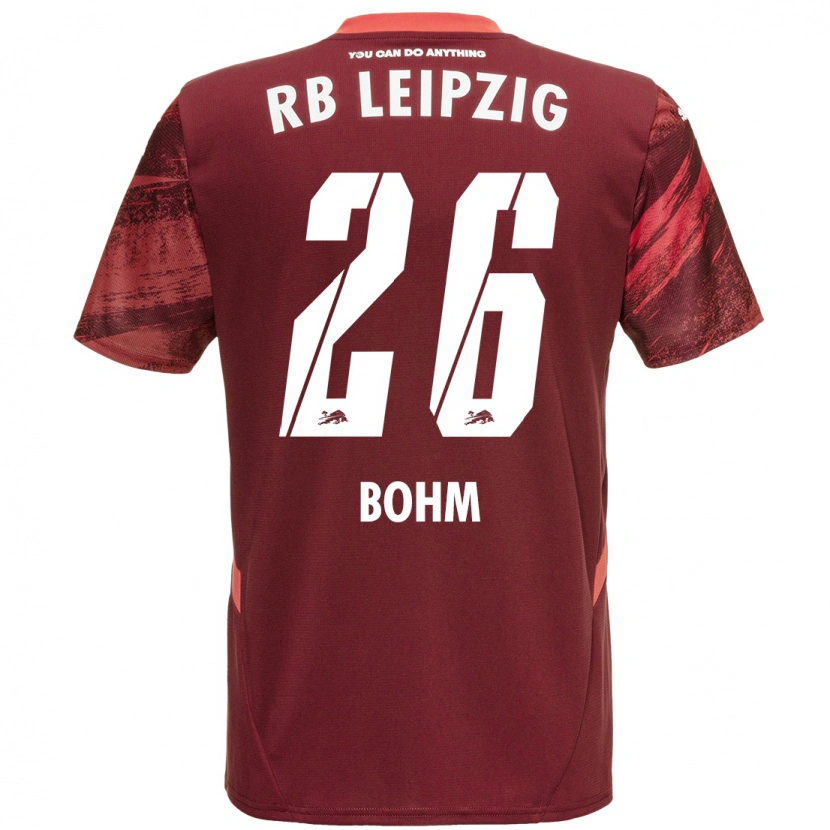 Danxen Mann Pepe Böhm #26 Burgund Bortetrøye Drakt Trøye 2024/25 Skjorter T-Skjorte