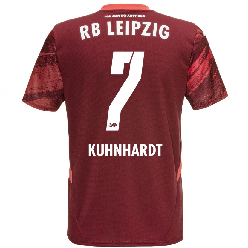 Danxen Mann Paul Kühnhardt #7 Burgund Bortetrøye Drakt Trøye 2024/25 Skjorter T-Skjorte