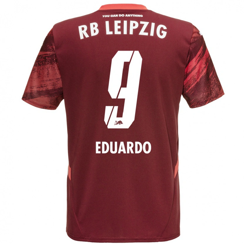 Danxen Mann Yannick Eduardo #9 Burgund Bortetrøye Drakt Trøye 2024/25 Skjorter T-Skjorte