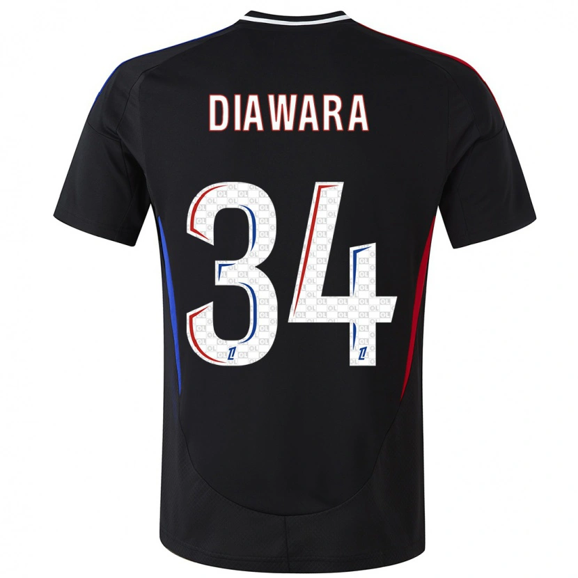 Danxen Mann Mahamadou Diawara #34 Svart Bortetrøye Drakt Trøye 2024/25 Skjorter T-Skjorte