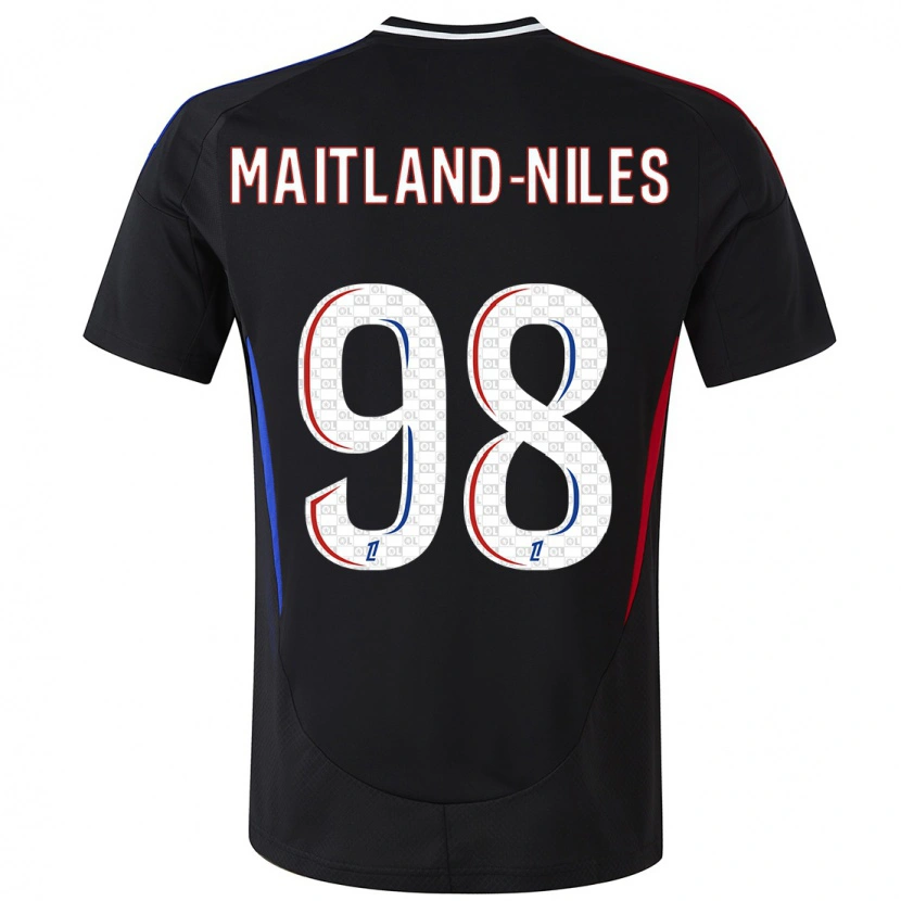 Danxen Mann Ainsley Maitland-Niles #98 Svart Bortetrøye Drakt Trøye 2024/25 Skjorter T-Skjorte