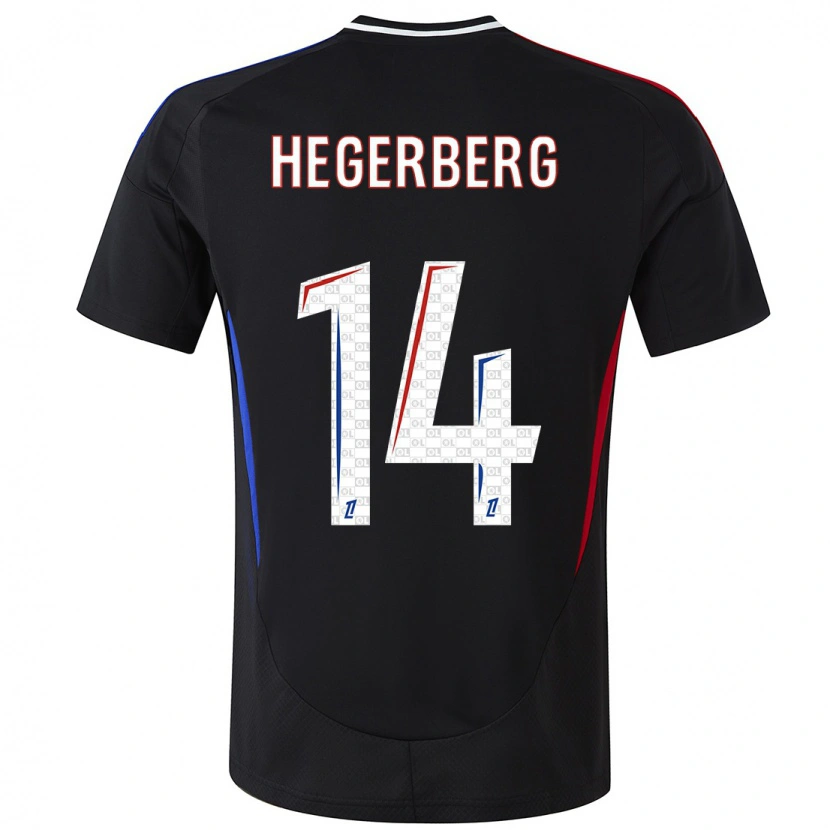 Danxen Mann Ada Hegerberg #14 Svart Bortetrøye Drakt Trøye 2024/25 Skjorter T-Skjorte
