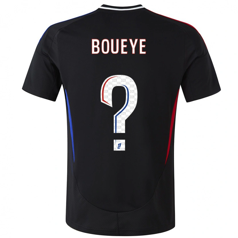 Danxen Mann Philippe Boueye #0 Svart Bortetrøye Drakt Trøye 2024/25 Skjorter T-Skjorte
