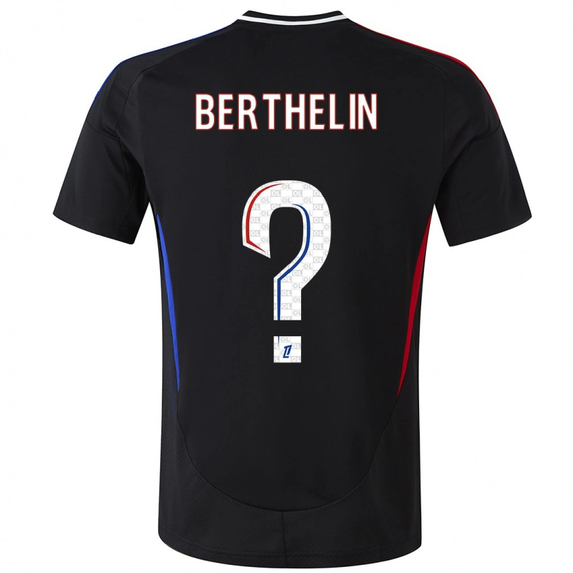 Danxen Mann Romain Berthelin #0 Svart Bortetrøye Drakt Trøye 2024/25 Skjorter T-Skjorte